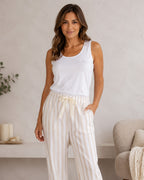 Pijama Rayas Beige