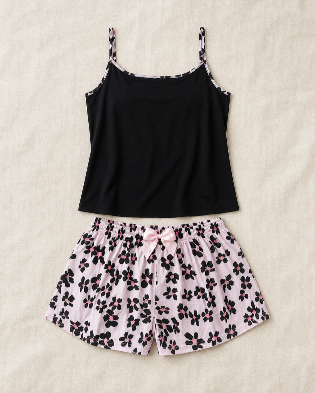 Pijama Flores Rosa