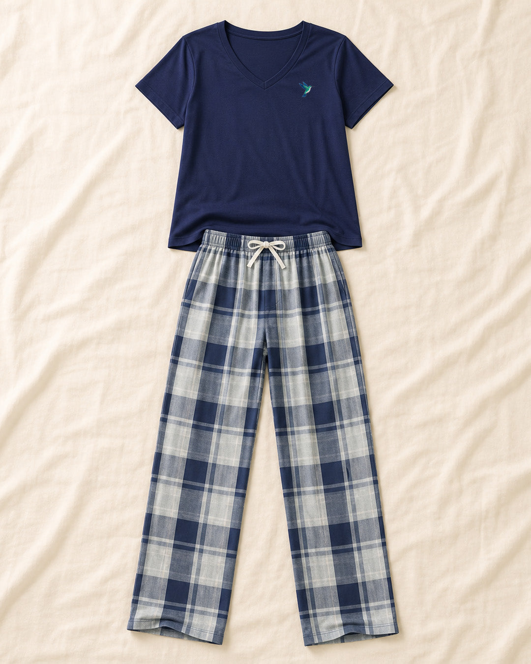 Pijama Sueño Large Blue camisa corta